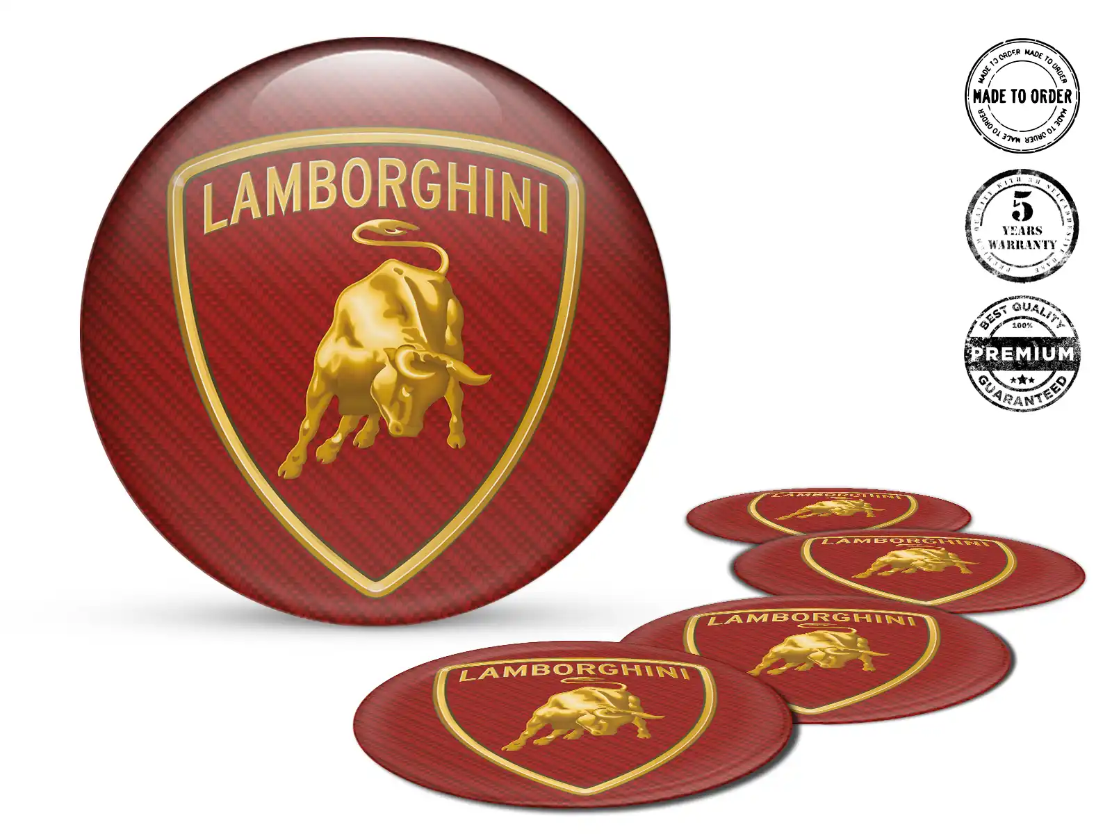 Lamborghini Pegatinas Bombadas Estilo Etiquetas Aro Alta Calidad